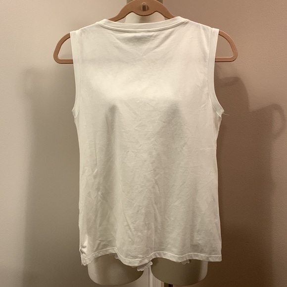 Ann Taylor White Floral Applique Tank SP - Picture 9 of 11